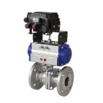 COVNA Stainless Steel Pneumatic Operated Ball Valve with F.R.L Unit