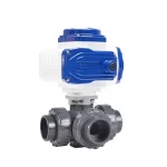 COVNA HK60Q-P True Union 3 Way PVC Electric Ball Valve