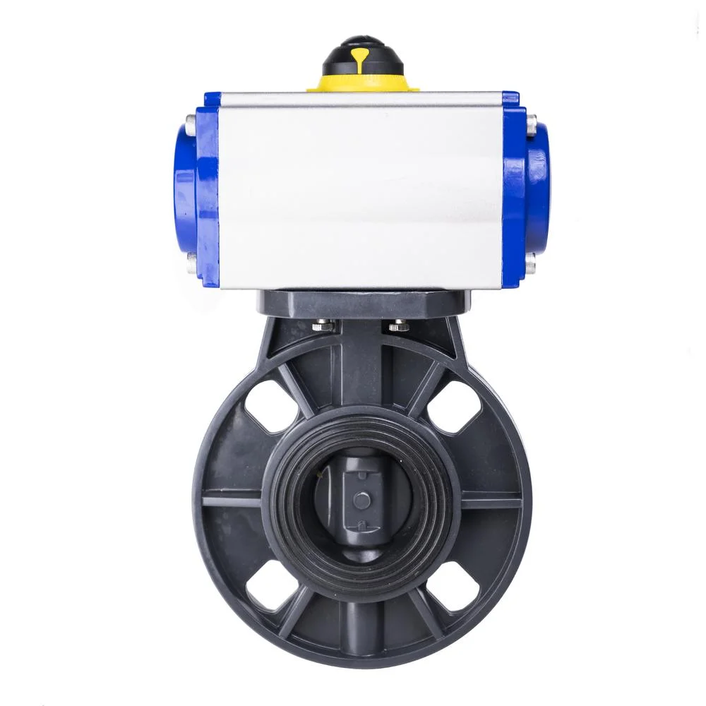 COVNA HK59-D-P Pneumatic Actuator PVC Butterfly Valve