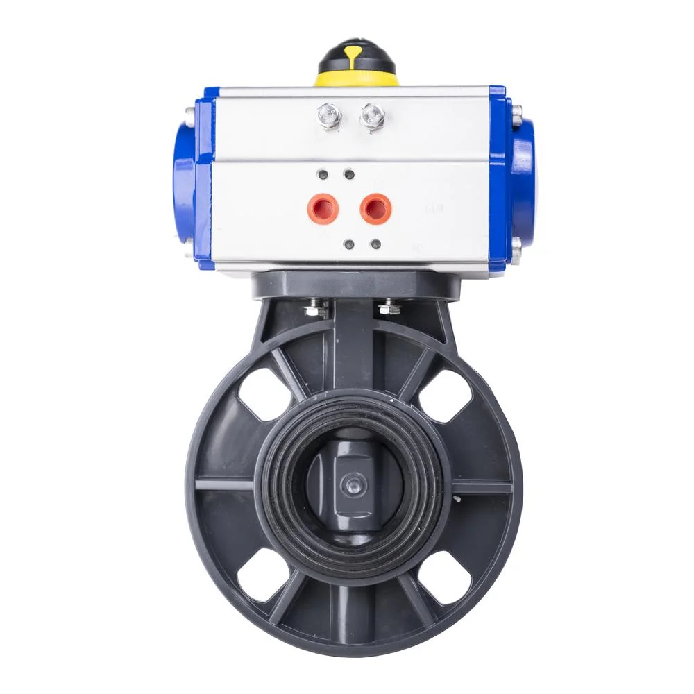 COVNA HK59-D-P Pneumatic Actuator PVC Butterfly Valve
