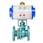 HK55-F-C Cast Iron Pneumatic Actuator Fluorine Ball Valve