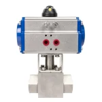 6. HK56-G Stainless Steel High Pressure Pneumatic Actuated Ball Valve