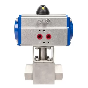 6. HK56-G Stainless Steel High Pressure Pneumatic Actuated Ball Valve