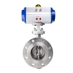 Hard Seal Pneumatic Flange Three Eccentric Butterfly Valve