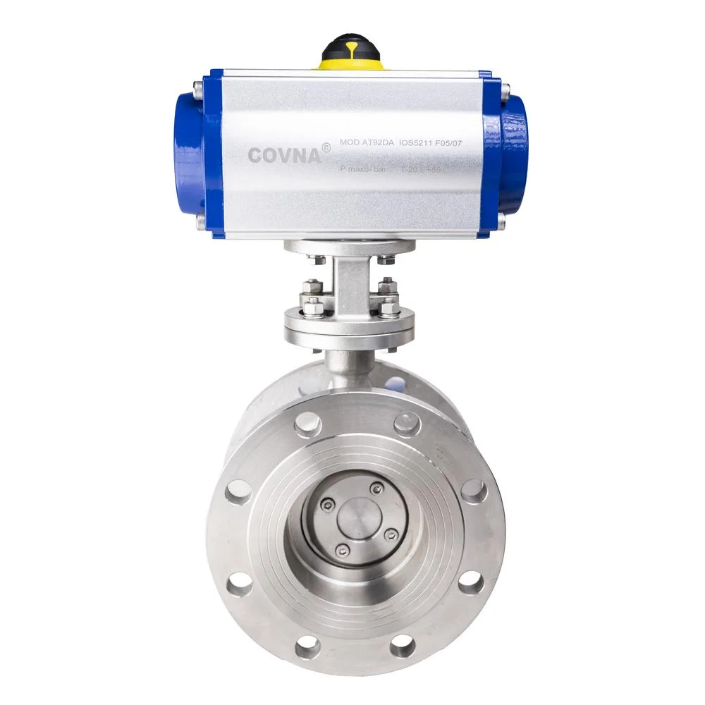 Hard Seal Pneumatic Flange Three Eccentric Butterfly Valve