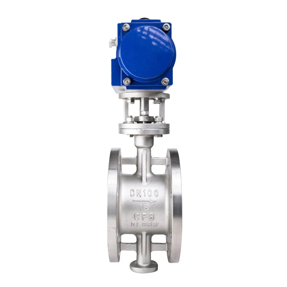Hard Seal Pneumatic Flange Three Eccentric Butterfly Valve