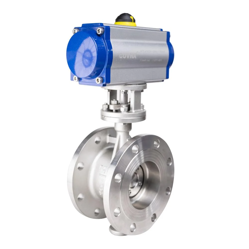 Hard Seal Pneumatic Flange Three Eccentric Butterfly Valve