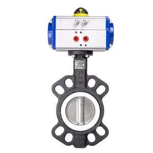 HK59-D Cast Iron Pneumatic Actuator Operated Butterfly Valve