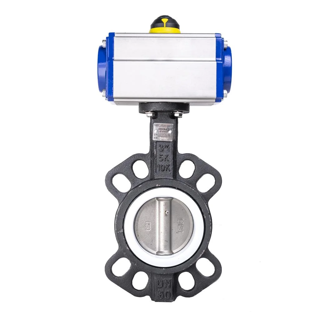 HK59-D Cast Iron Pneumatic Actuator Operated Butterfly Valve