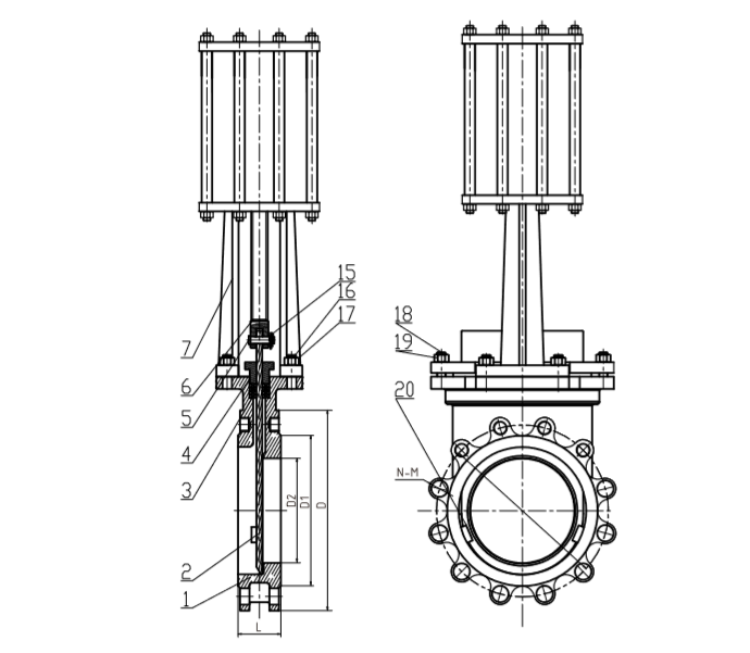 knife gate valve