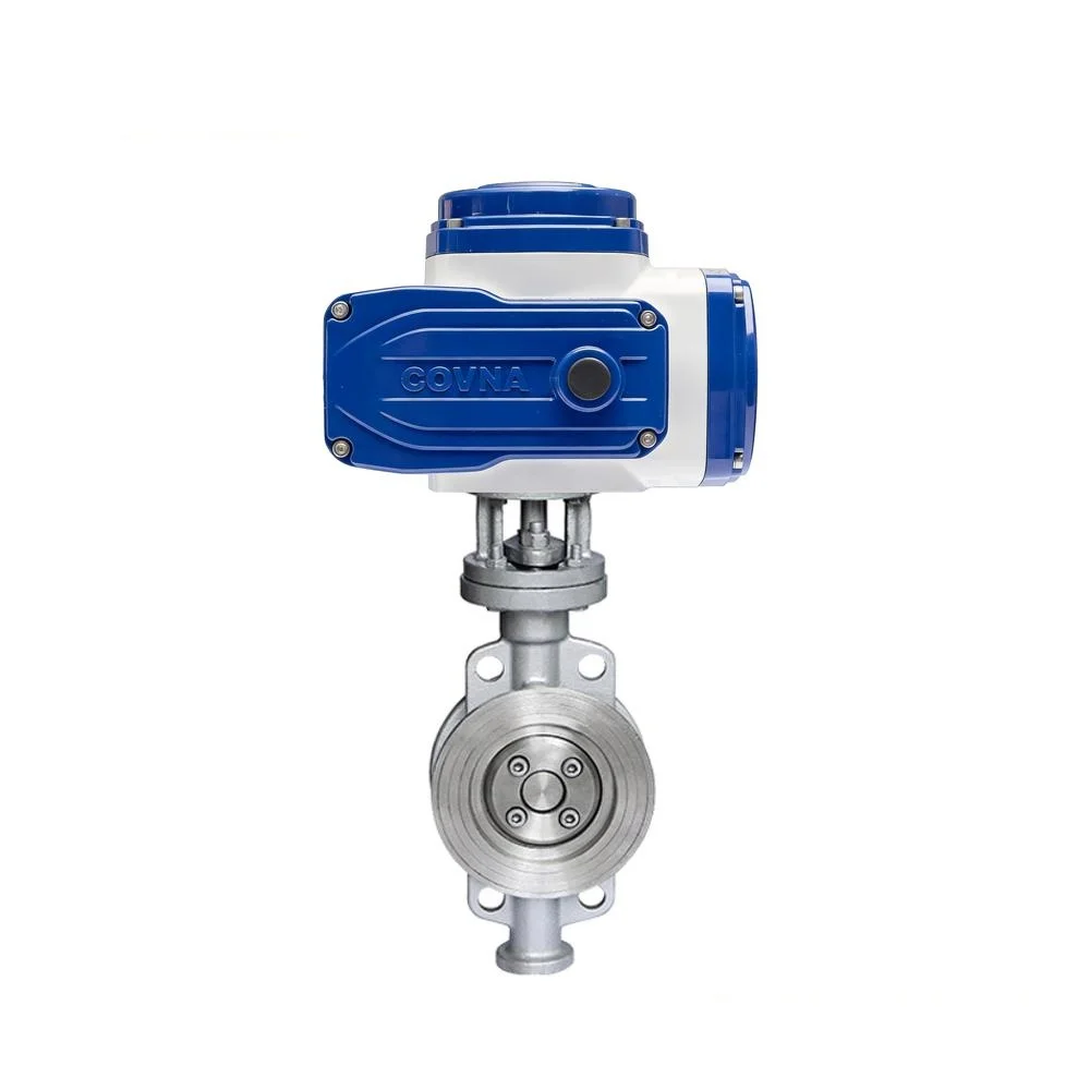 COVNA Wafer Type Hard Seal MOV Motor Operated Butterfly Valve