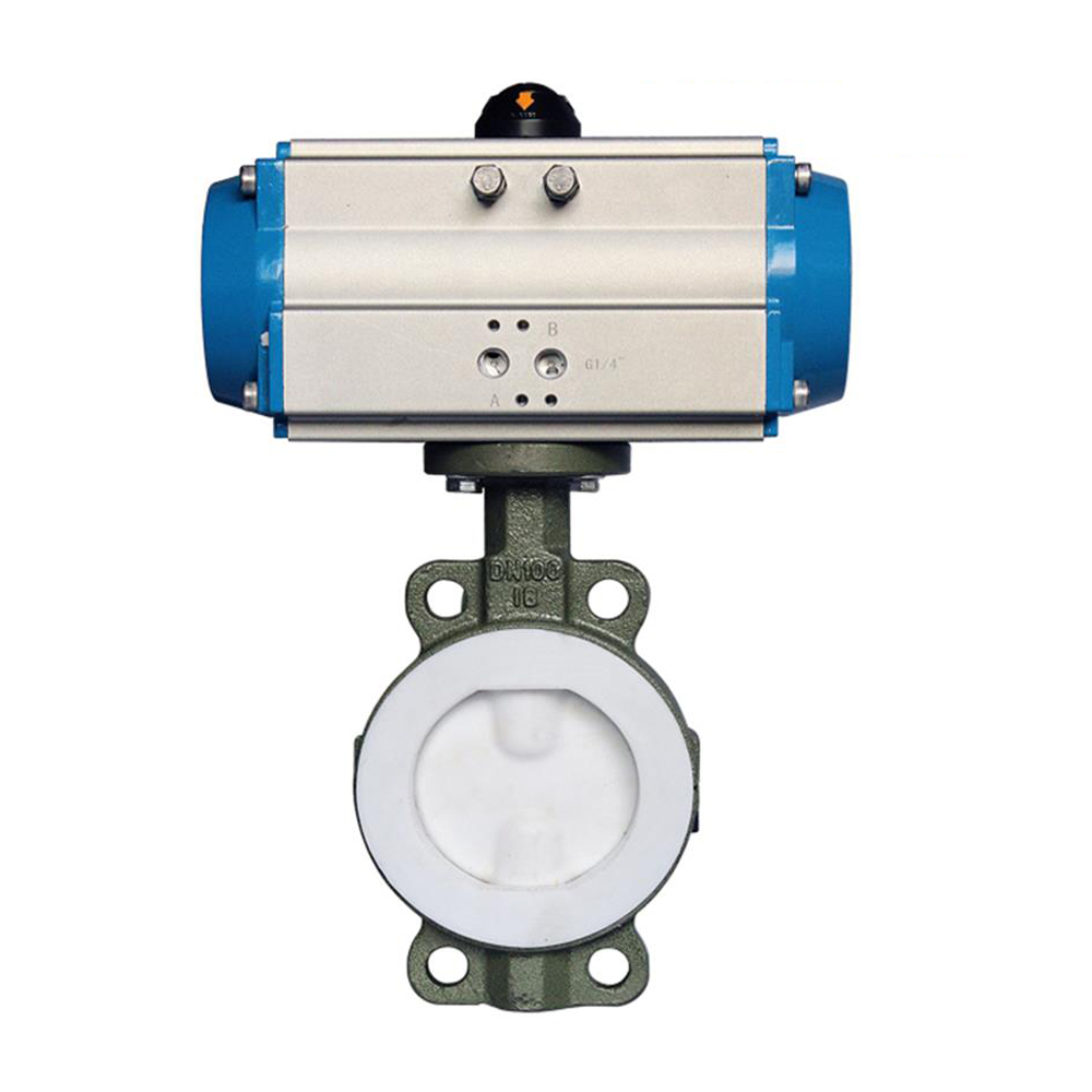 PTFE lined butterfly valve
