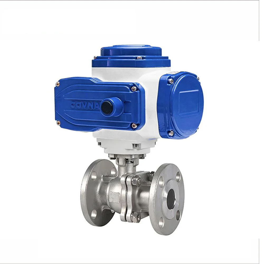 COVNA HK60-Q-2PS-F High Pressure 2 Way Flange Motorized Ball Valve