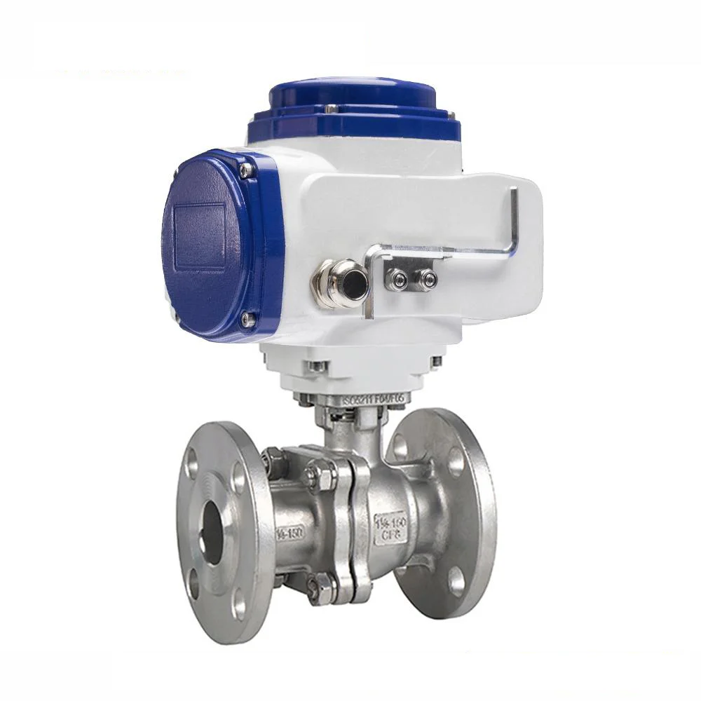 COVNA HK60-Q-2PS-F High Pressure 2 Way Flange Motorized Ball Valve