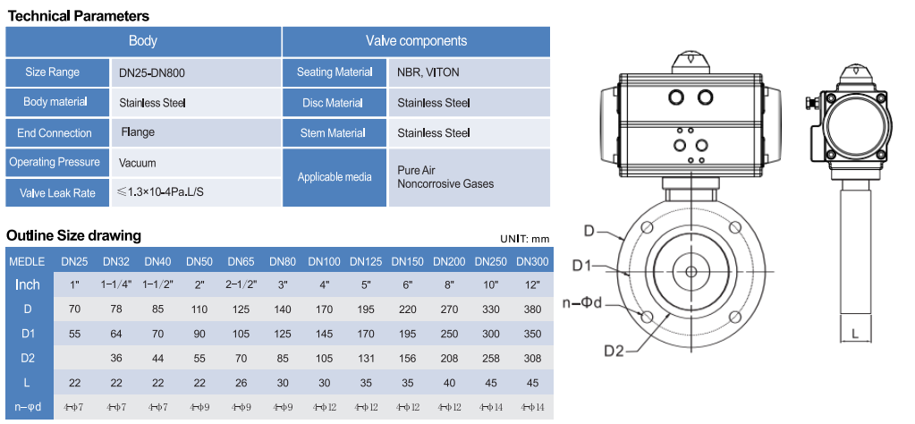 vacuum pneumatic butterfly valve vacuum pneumatic butterfly valve