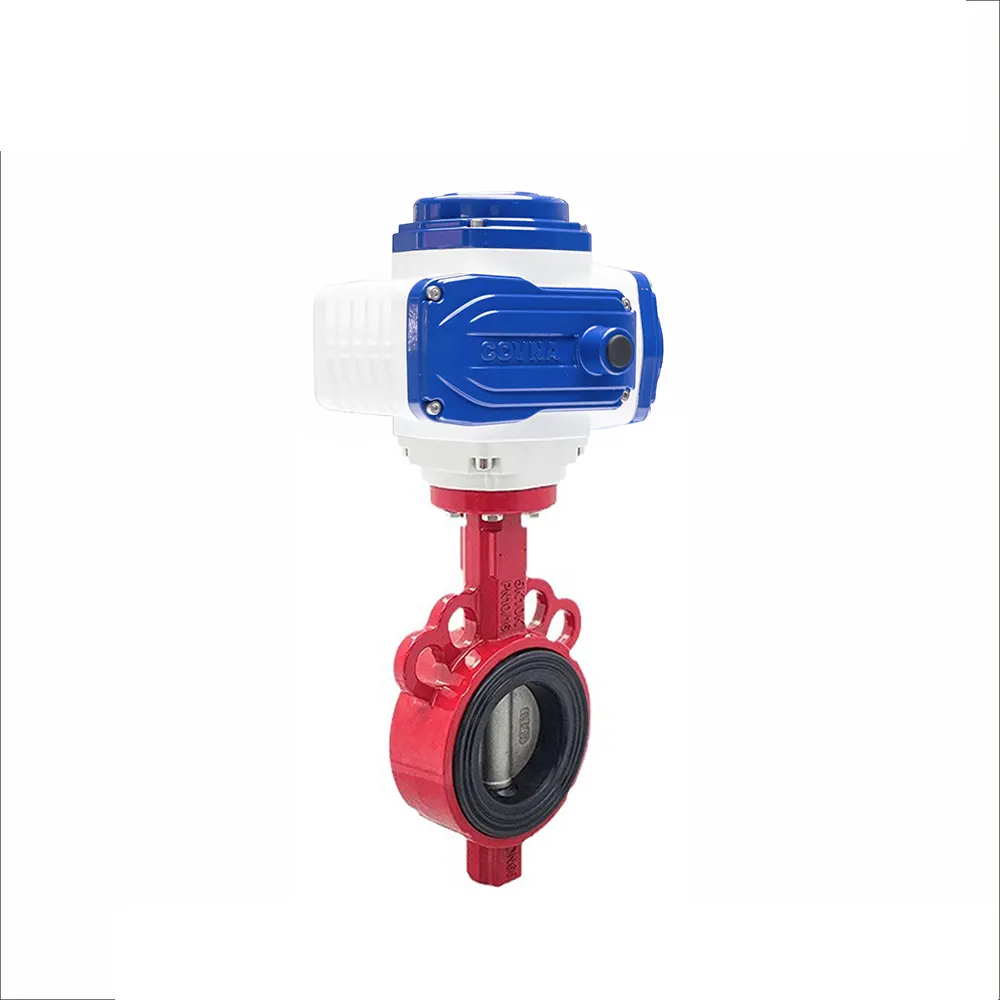 COVNA Wafer Type Alluminum Alloy Motorized Butterfly Valve