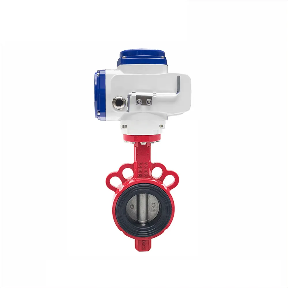 COVNA Wafer Type Alluminum Alloy Motorized Butterfly Valve