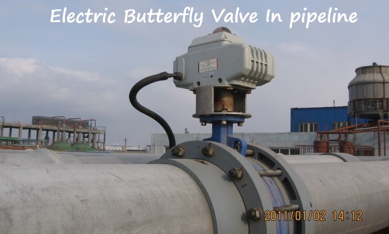 flanged end electric butterfly valve